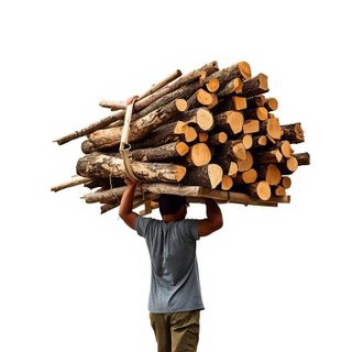Carrying, Loading or Stacking Wood