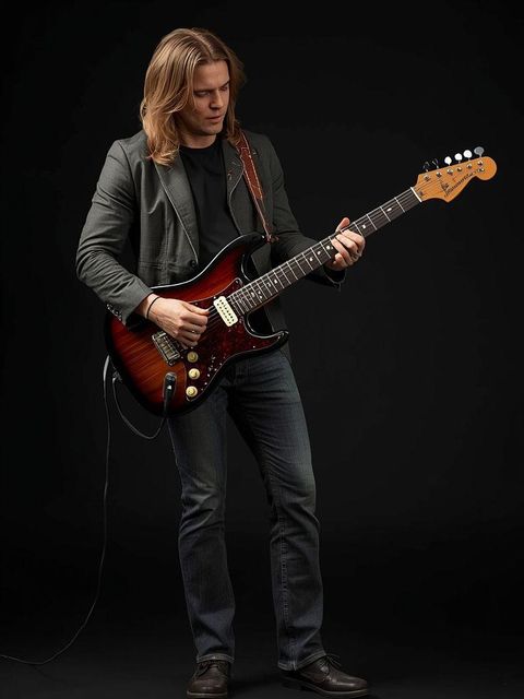 Gitarre, Rock and Roll und (stehend)