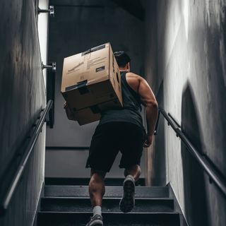 Carrying Moderate Loads Up Stairs, Moving Boxes (16-40 Pounds)