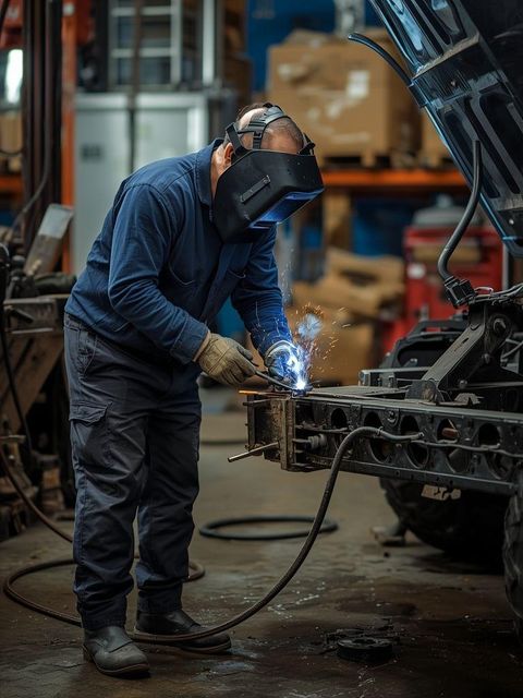 Standing; light moderate / heavy (assembling / repairing heavy parts, welding, stocking, auto hitch / twisting)