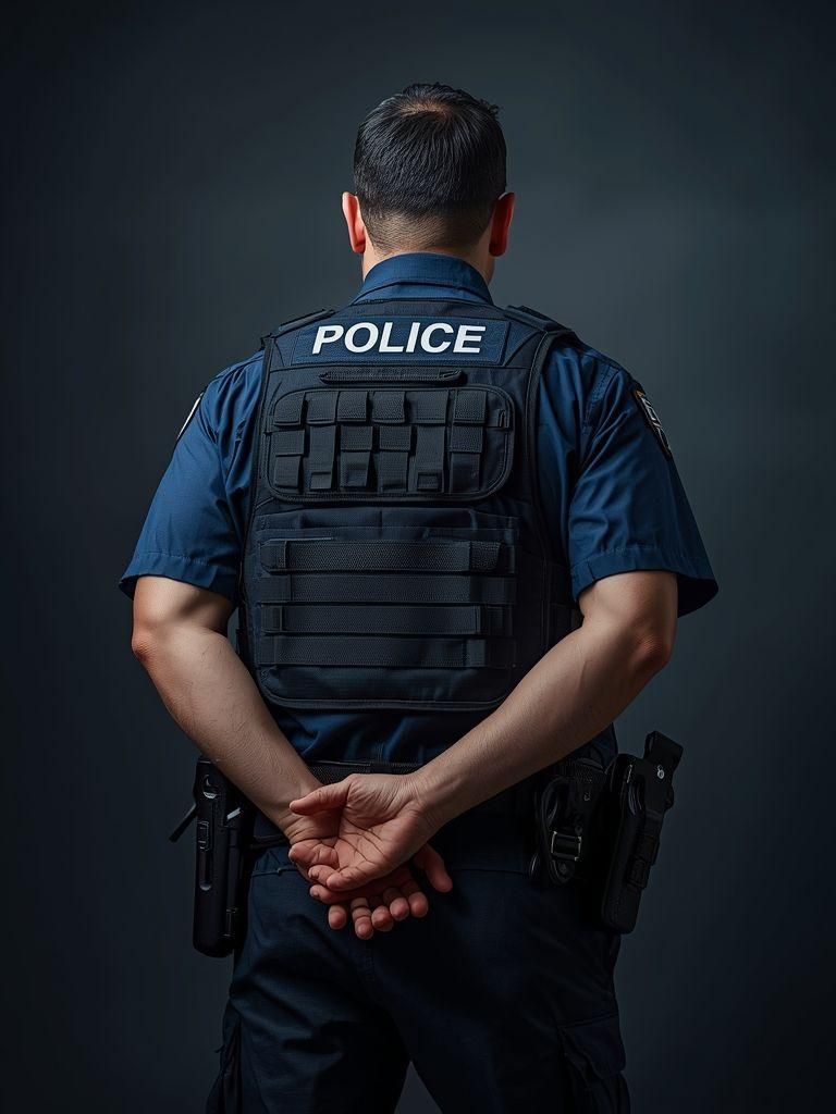 Polizei, Festnahme (stehend)