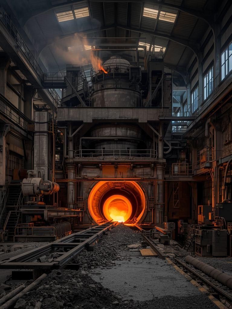 Steel Mill, Tending Furnace