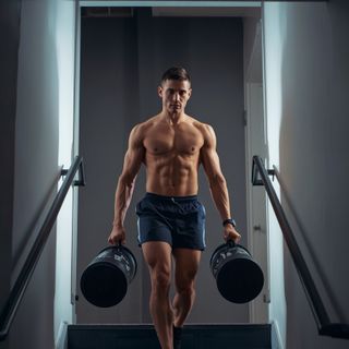 Walking or Walking Downstairs or Standing, Carrying Objects of About 25-49 lbs