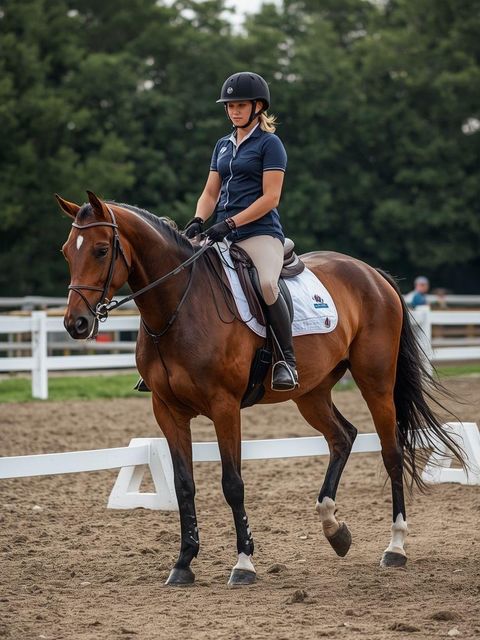 Reiten, ein Pferd satteln