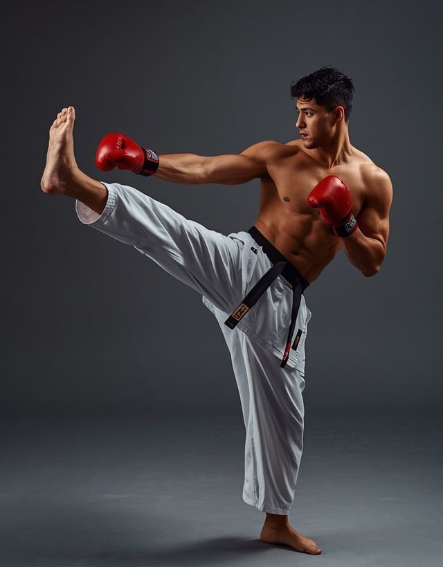 Kampfsport - Sparring und Techniktraining (Judo, Karate, Kickboxen, Taekwondo)