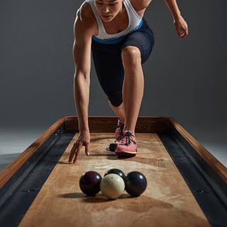 Shuffleboard, kręgle na trawie
