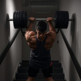 Tragen von 74 + lb Last, oben