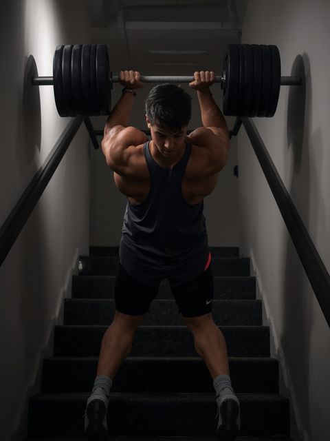 Tragen von 74 + lb Last, oben