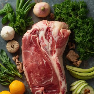 Calf, haxe, raw