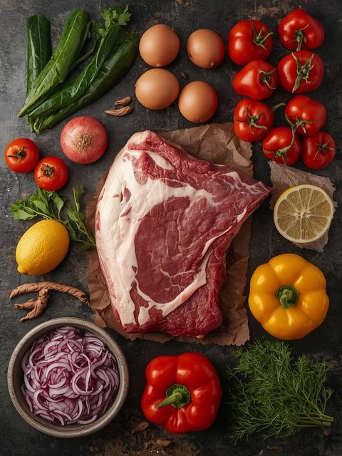 Calf, chop, raw