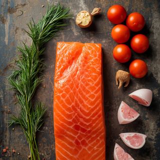 Lachs, Wildfang, roh