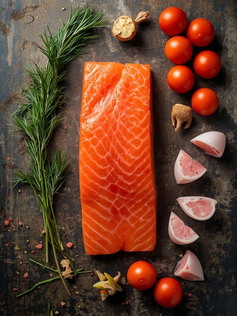 Salmon, wild, raw