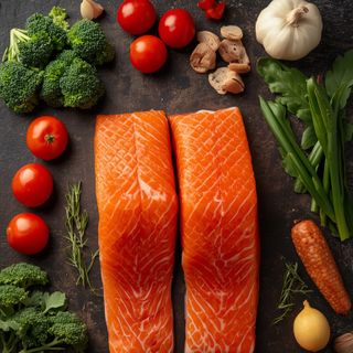 Salmon, wild, raw