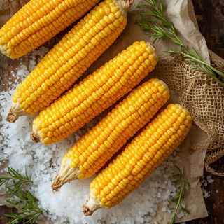 Sugar corn (preserved), warmed (no added salt)