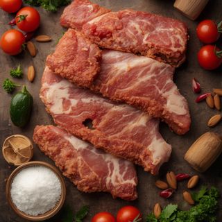 Schwein, Kotelett, gebraten (ohne Zusatz von Fett und Salz)