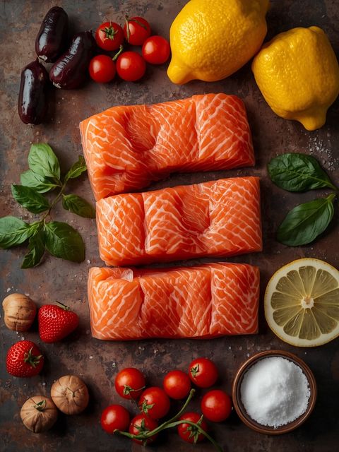 Salmon, Zucht, Filet, Steamed (Without Addition of Fat and Salt)