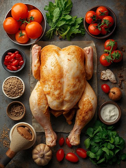 Poulet, Schenkel, mit Haut, gebraten (ohne Zusatz von Fett und Salz)