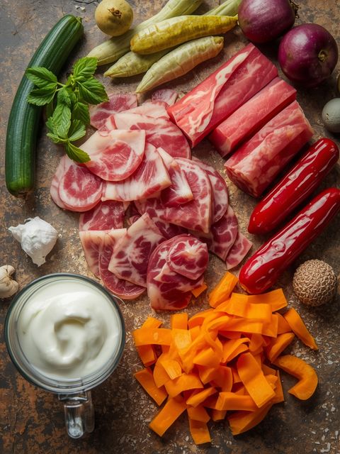 Griess cuts, prepared (with creamed milk)