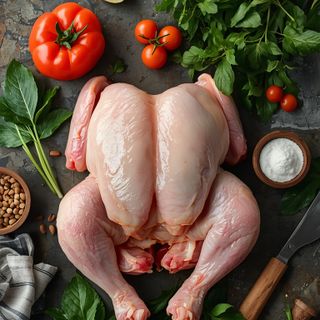 Chicken, legs, without skin, raw