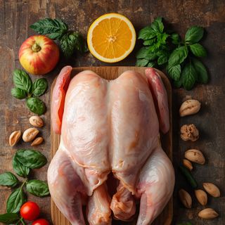 Chicken, legs, without skin, raw