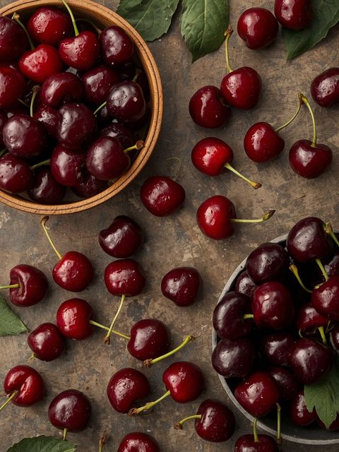 Cherries and sour cherries, raw