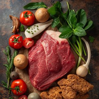 Kalb, süß, Steak, gebraten (ohne Zusatz von Fett und Salz)