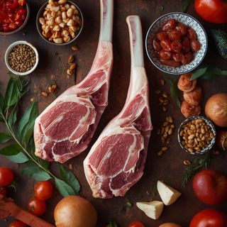 Lamm, gigot, gebraten (ohne Zusatz von Fett und Salz)