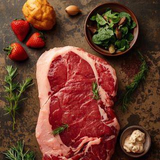 Calf, tender, steak, raw
