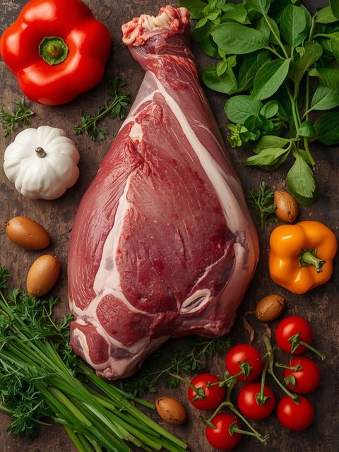 Calf, Shoulder, Roasting, Roasted (Without Added Fat and Salt)