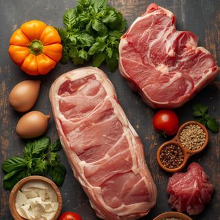 Pig, Shoulder, Roast, Raw