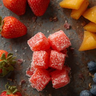 Gummibonbon mit Fruchtessenz