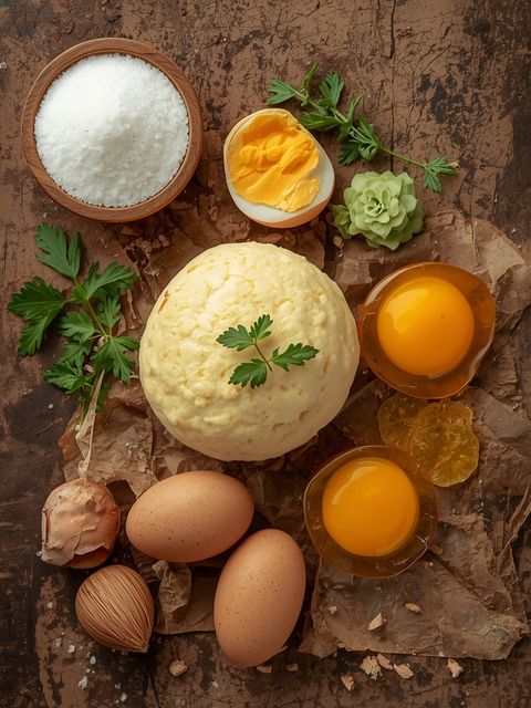 Egg sponge, steamed (without added fat and salt)