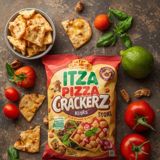 Itza Pizza Crackerz Kinder natürlich geboren Snacks