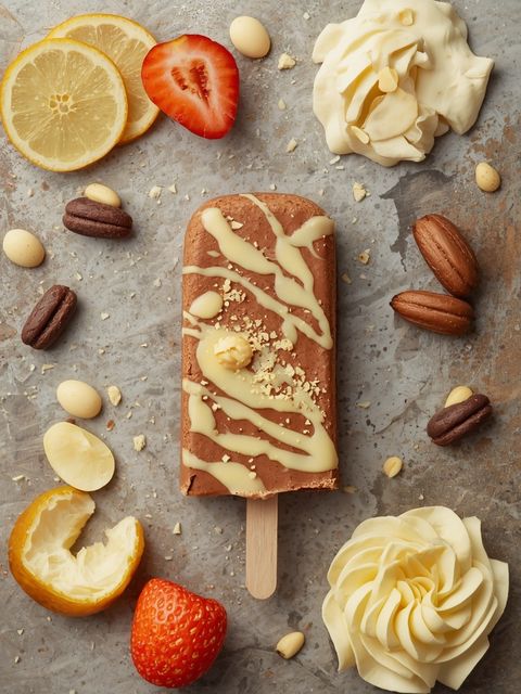 Vanilla fudge brownie frozen dairy dessert bar