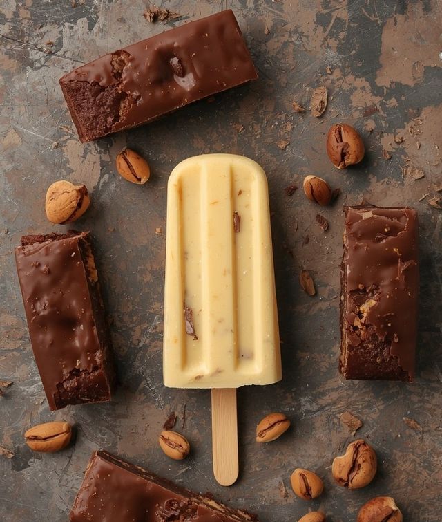 Vanilla fudge brownie frozen dairy dessert bar