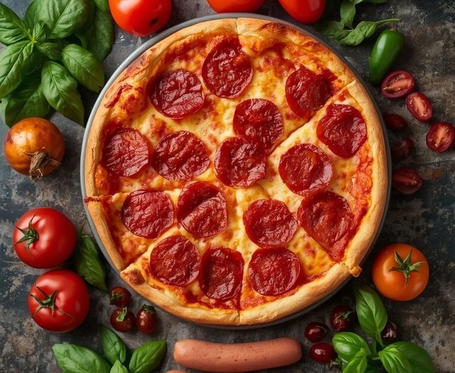 Deep Dish Pizza, Chicago Classic / Sausage