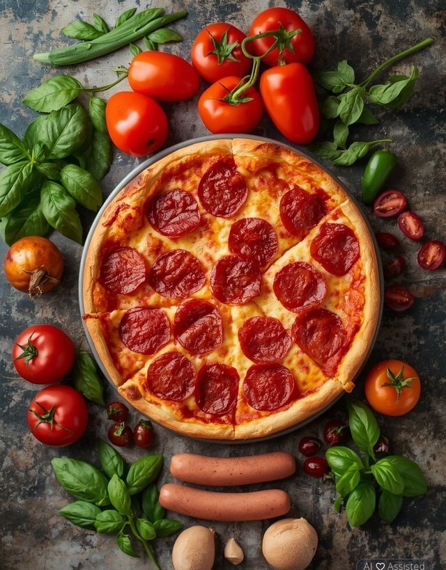 Deep Dish Pizza, Chicago Classic / Sausage