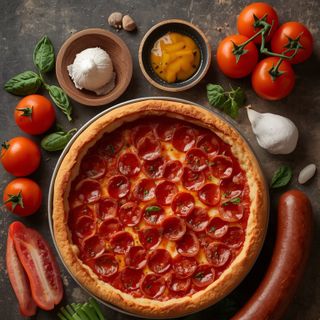 Deep Dish Pizza, Chicago Classic / Sausage