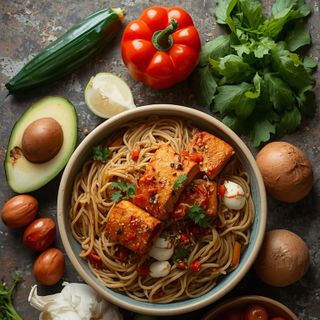 Real foods, tofu pad thai bowl