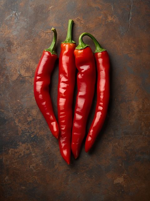 Lange rote Paprika