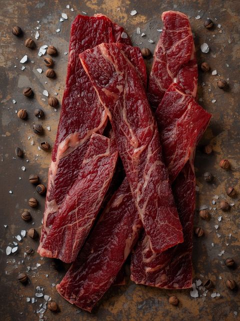 Beef Jerky with Sea Salt and Cracked Pepper