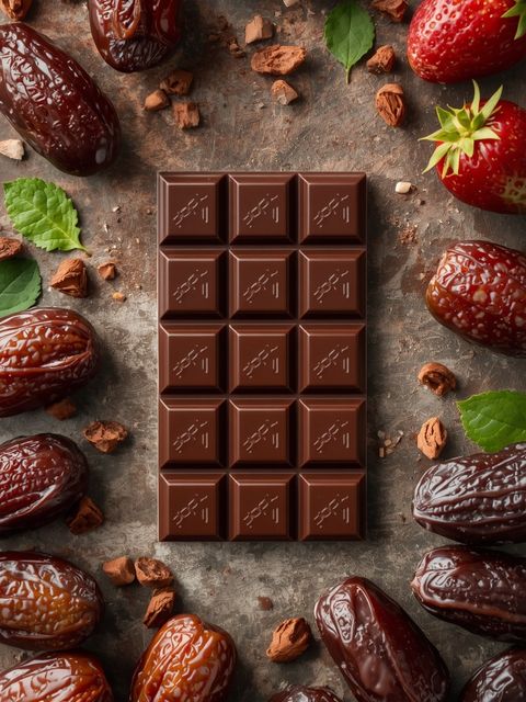 Dark Chocolate with Organic Truffle 64% Cocoa + Dates