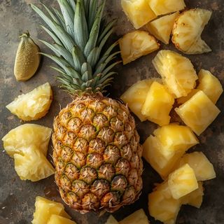 Ananas, in Ananassaft, konserviert, nicht abgetropft