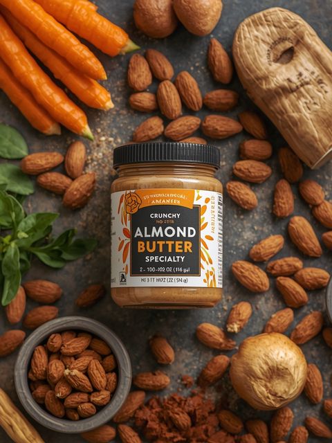 Crunchy No-Stir Almond Butter – Specialty