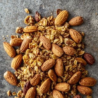 Französische Vanille-Granola mit Mandeln