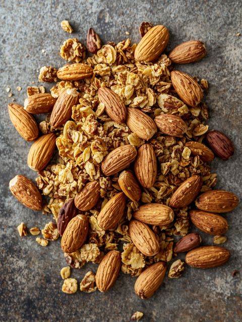 Französische Vanille-Granola mit Mandeln