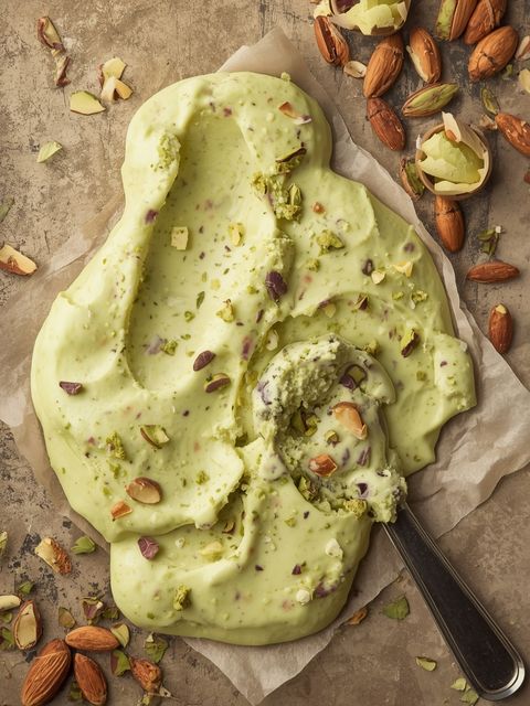 Rich & Creamy Pistachio Almond Ice Cream