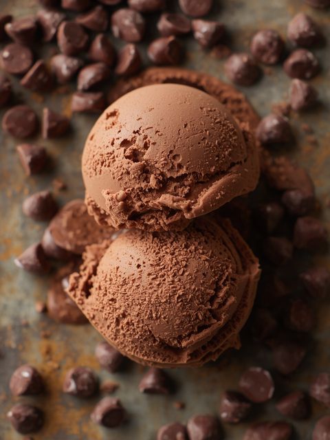 Rich Chocolate Ice Cream with Creamy Chocolate Chips