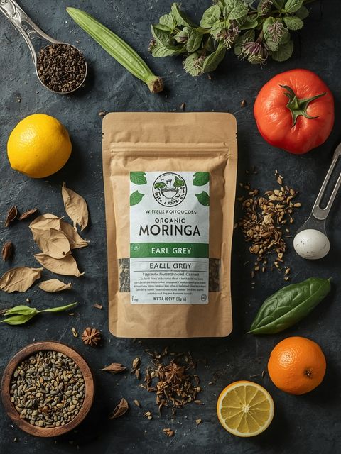 <span>Earl Grey leicht koffeinierter Bio-Moringa-Superfood-Tee in Beuteln – Earl Grey</span>