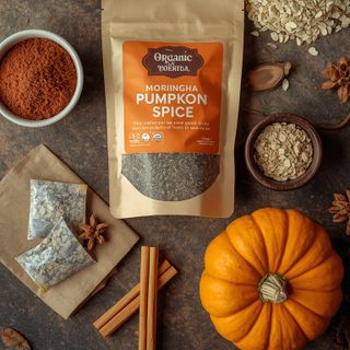 Pumpkin Spice Caffeine-Free – Organic Superfood with Moringa (Tea Bags, Pumpkin Spice)